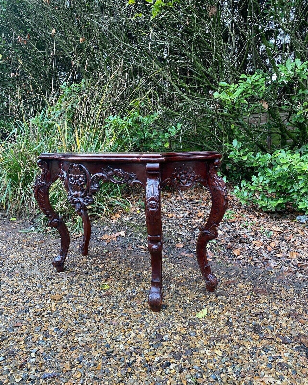 photo buy Vintage French Rococo Italian Washstand Hall Dressing Console Table