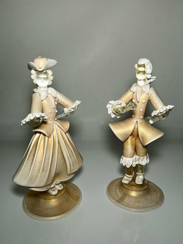 Murano Glass Figurines From Cenedese Vetri, Italy, Set Of 2