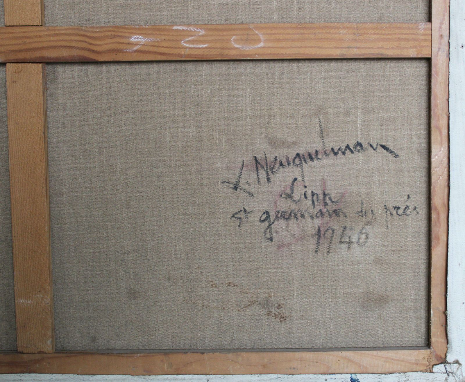 photo buy Lucien Neuquelman Saint Germain Des Pres. 1946. Oil On Canvas