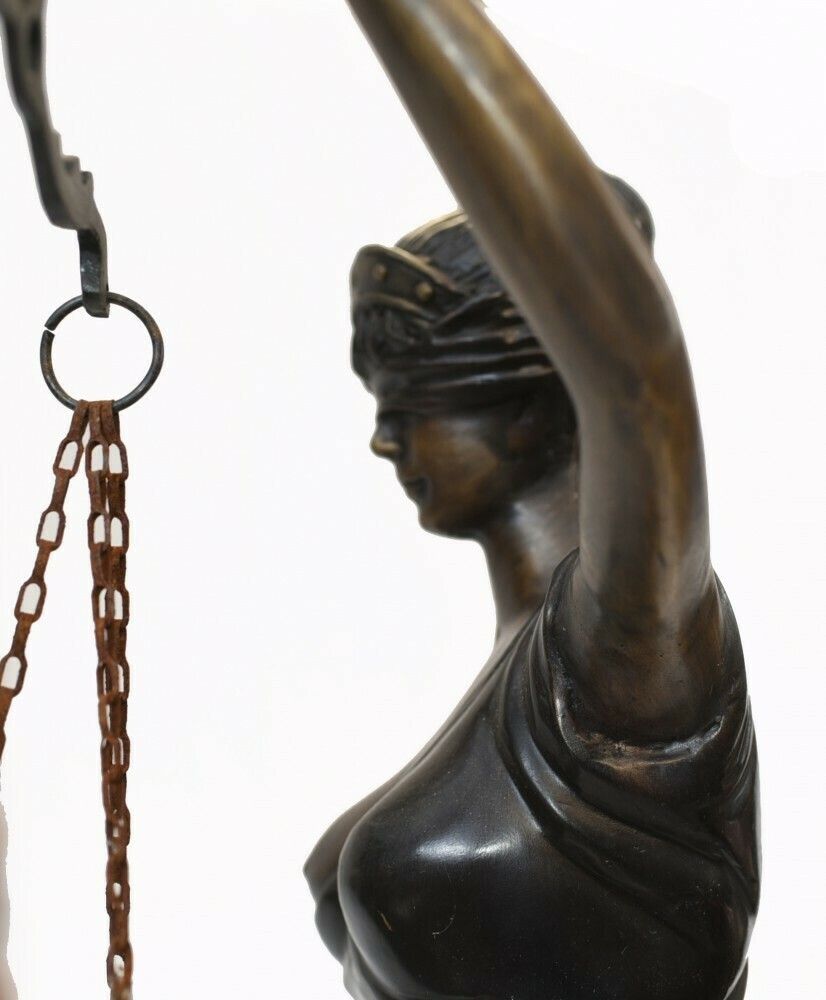 photo buy Bronze Lady Justice Statue Scales Legal Justitia Themis