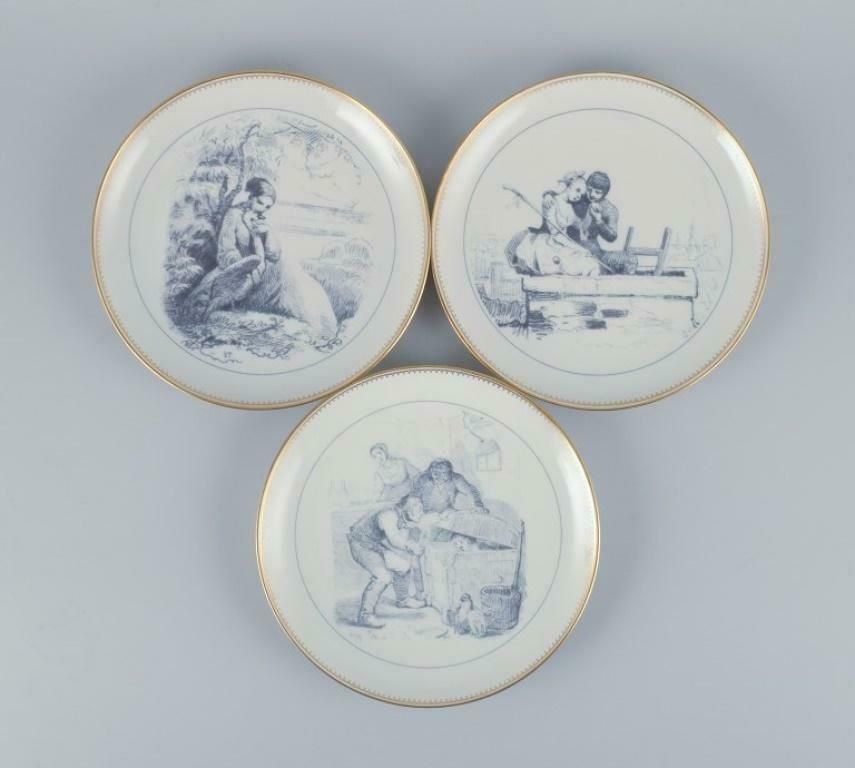 Bing & Grøndahl, A Set Of Eleven Porcelain Plates With H. C. Andersen Motifs. photo for sale