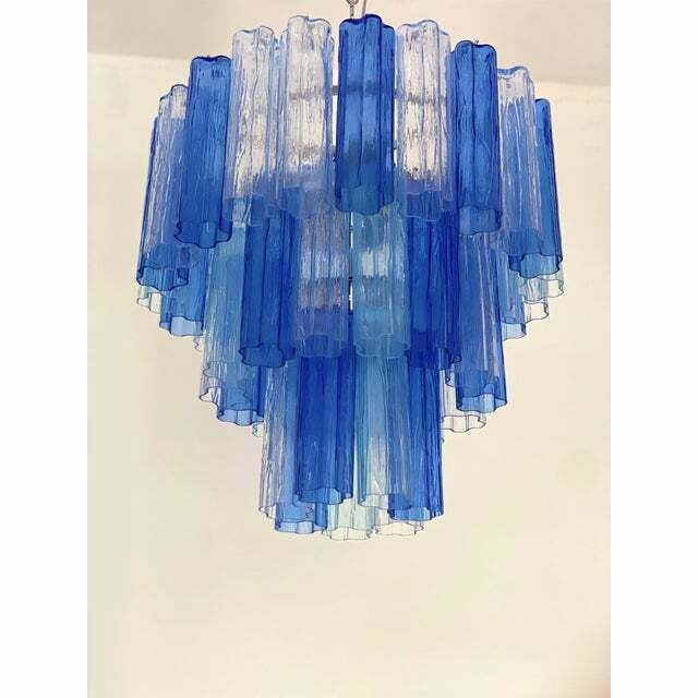 Contemporary Tricolor “Tronchi” Chandelier In Venini Style photo buy