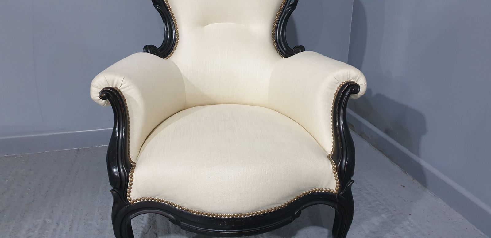 Superb Victorian Ebonsied Armchair photo buy