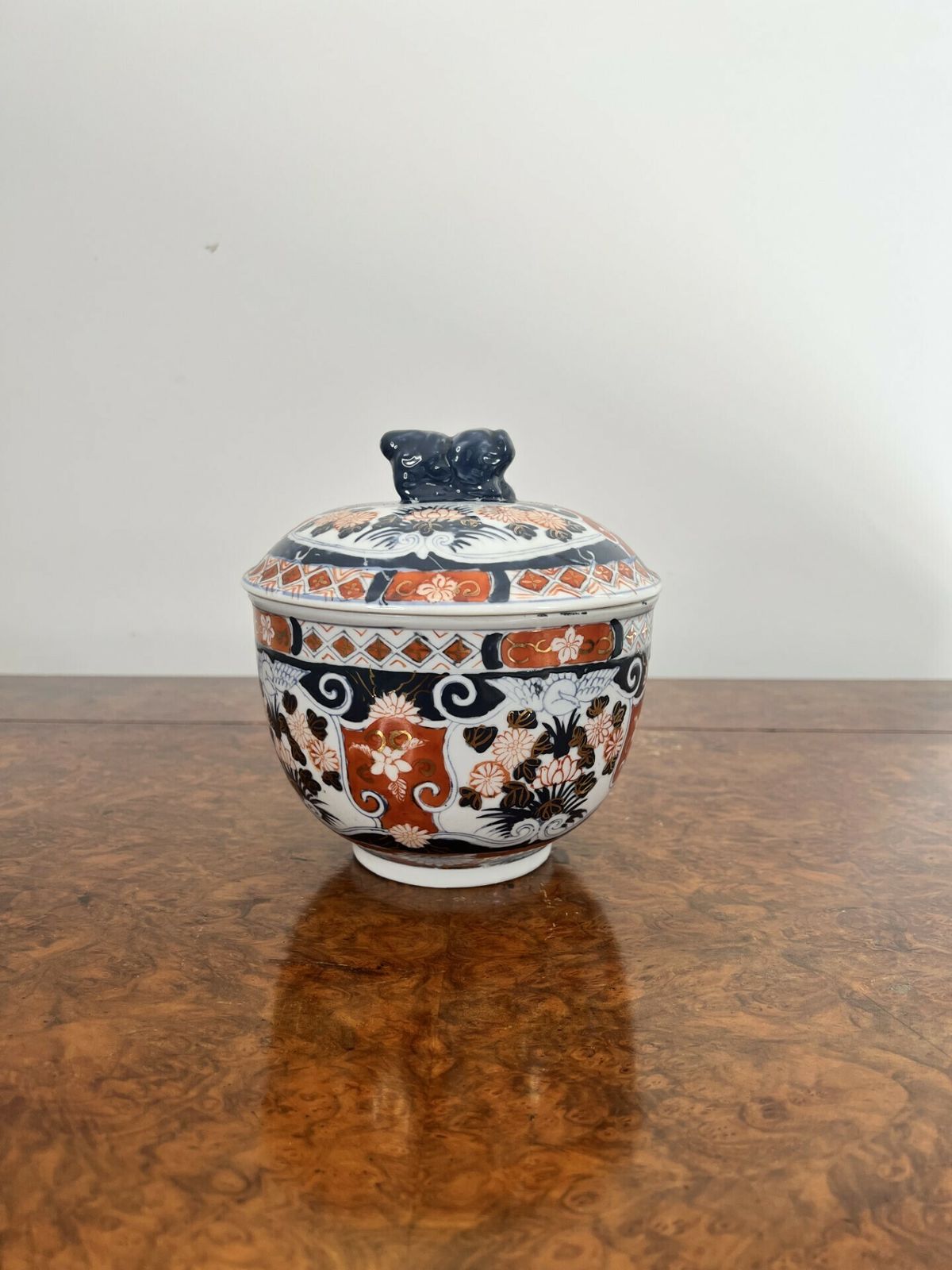 Quality Antique Japanese Imari Lidded Jar photo furniture