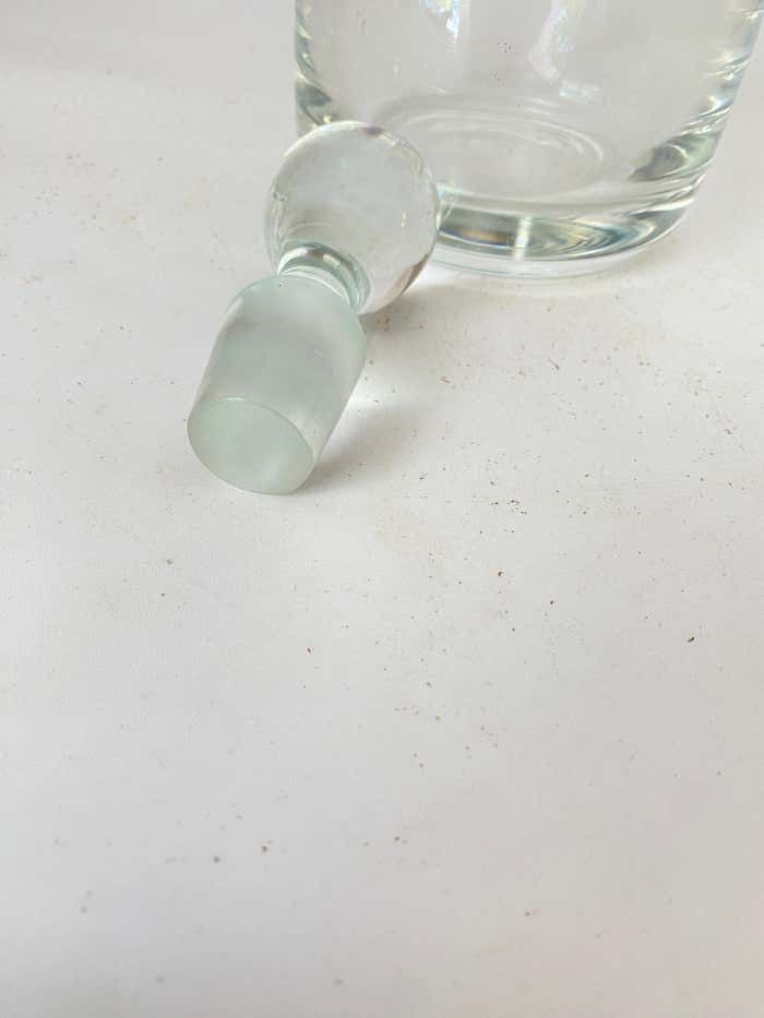 Baccarat Style Crystal Rond Perfection Whiskey Decanter France 20th Century photo for sale