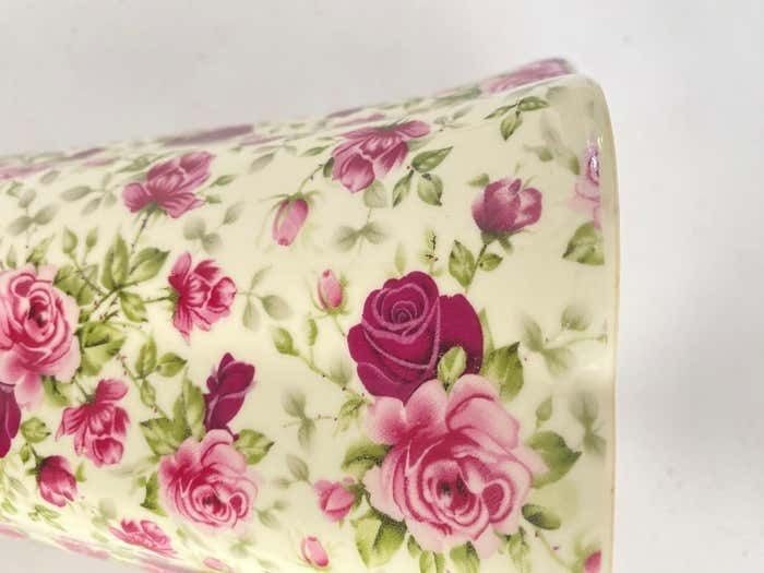 20th Century English Majolica Pink Colorjug Signed Staffordshire photo furniture