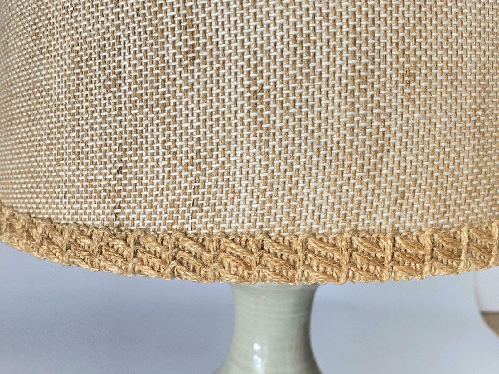 Ceramic Lamp In Crackled Green Color France 1960 photo buy