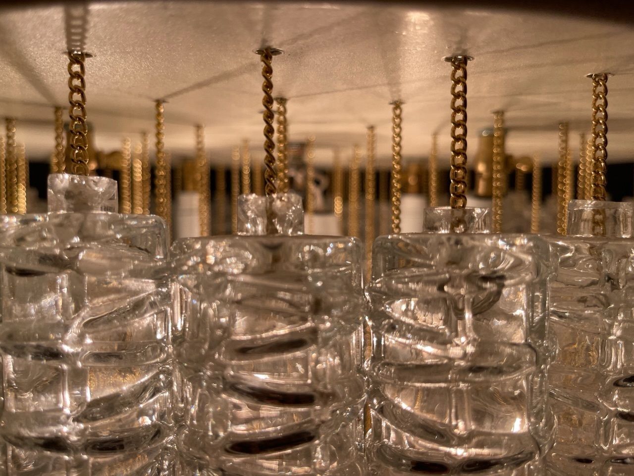 Italian Large Murano  Glass Textured Tube Chandelier By Toni Zuccheri photo 1850.0