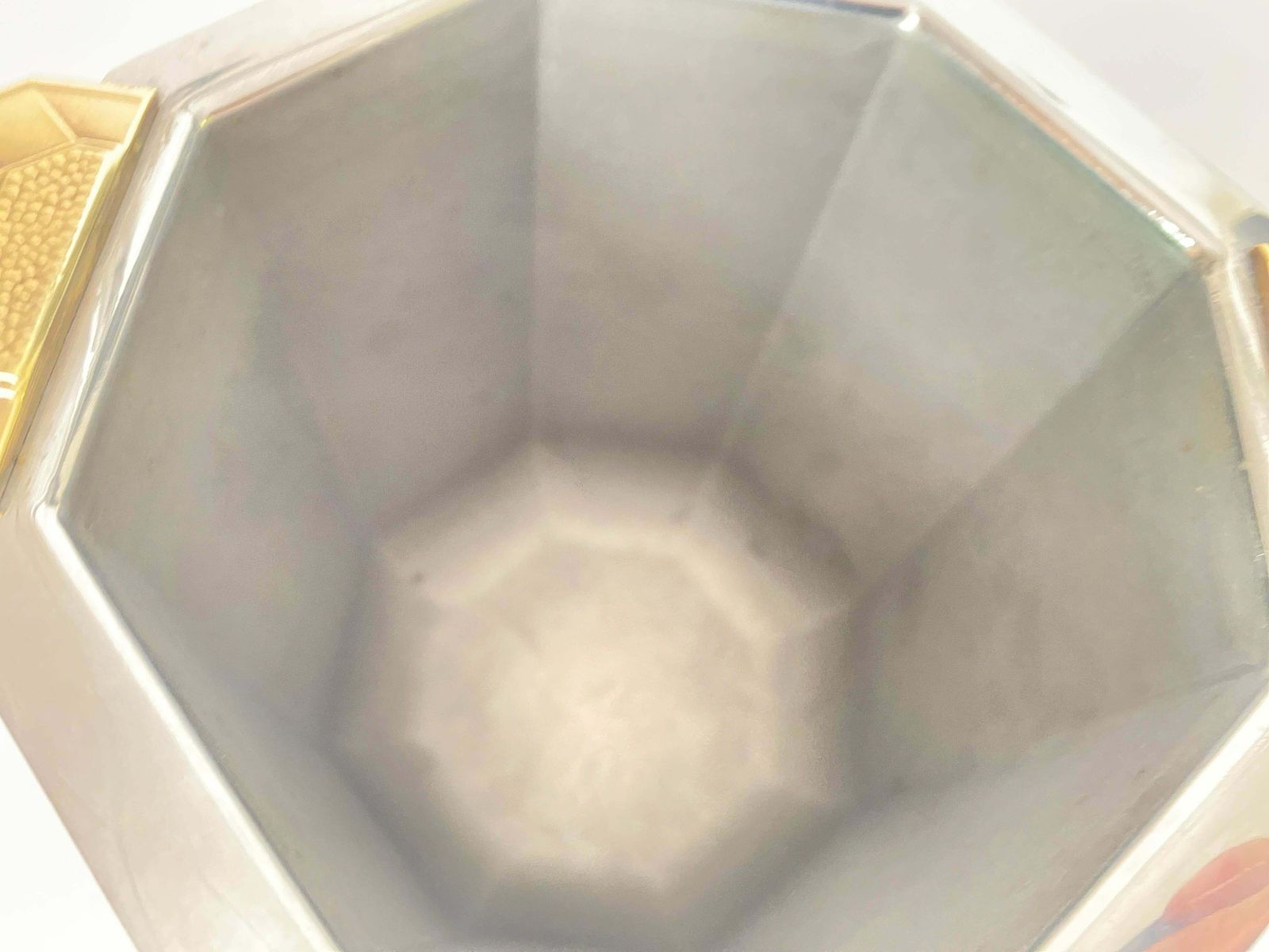 Ice Bucket In Steel By Jean Couzon Goldsmith Charleston Model France 1970 photo for sale