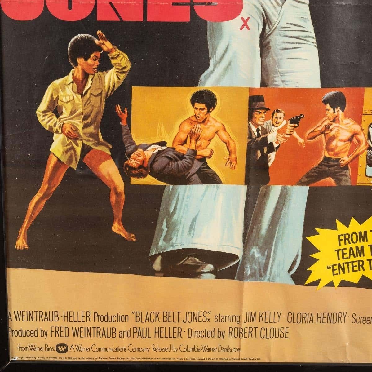 Original British Quad Black Belt Jones / Deadly Trackers Film Poster, C.1973 photo furniture