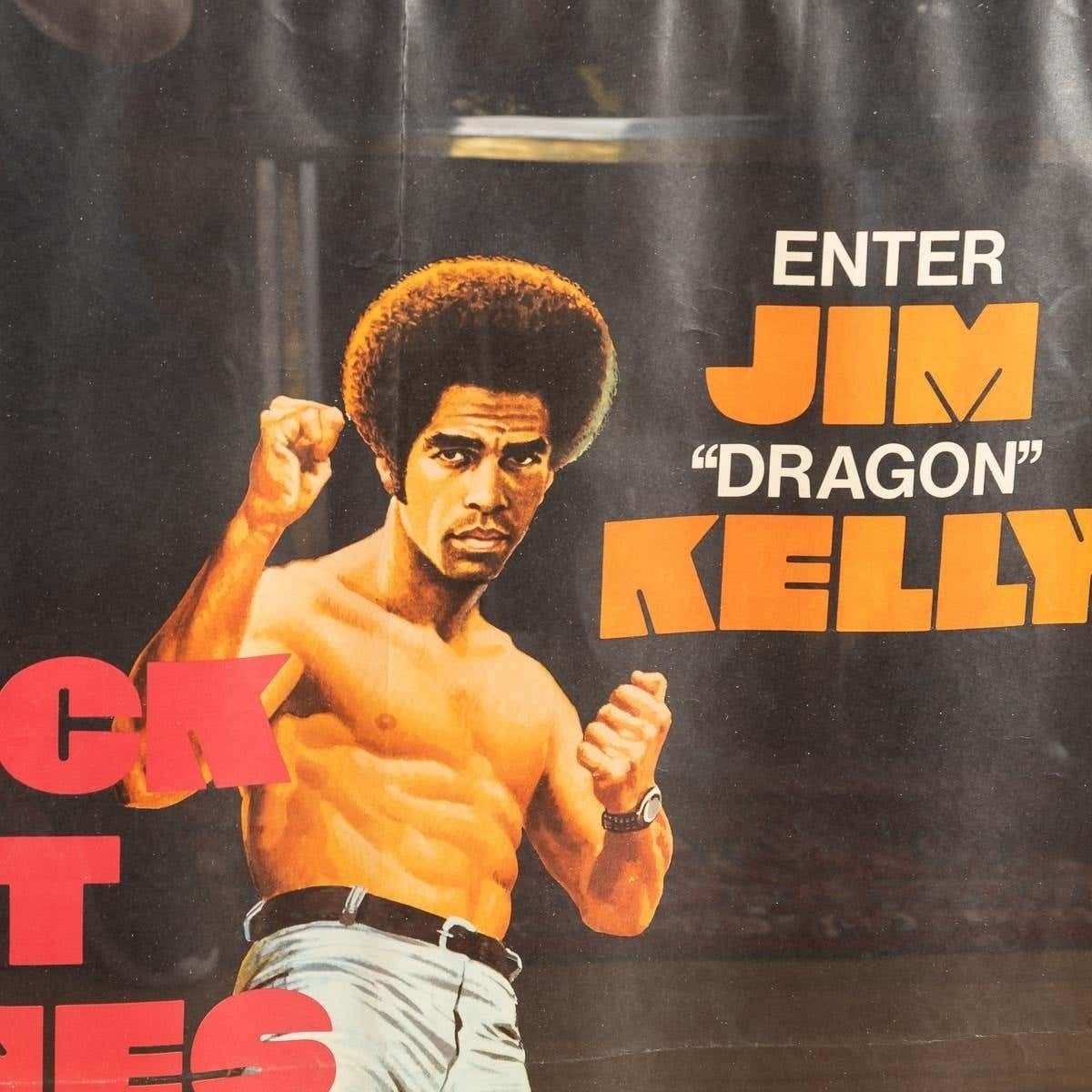 Original British Quad Black Belt Jones / Deadly Trackers Film Poster, C.1973 photo 895.0