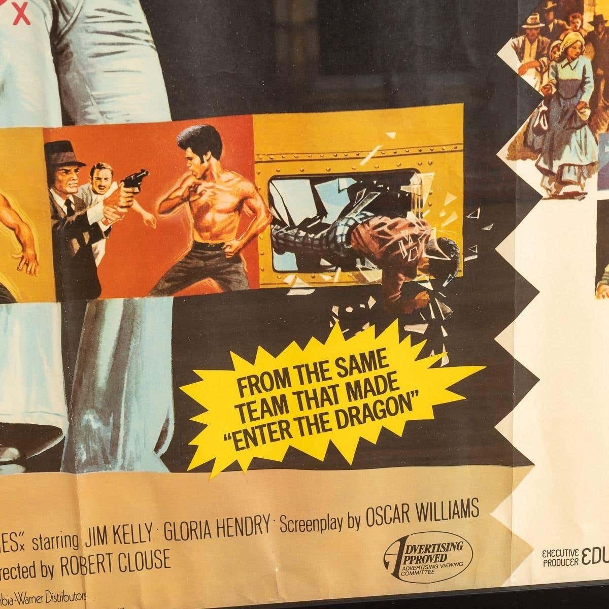photo for sale Original British Quad Black Belt Jones / Deadly Trackers Film Poster, C.1973