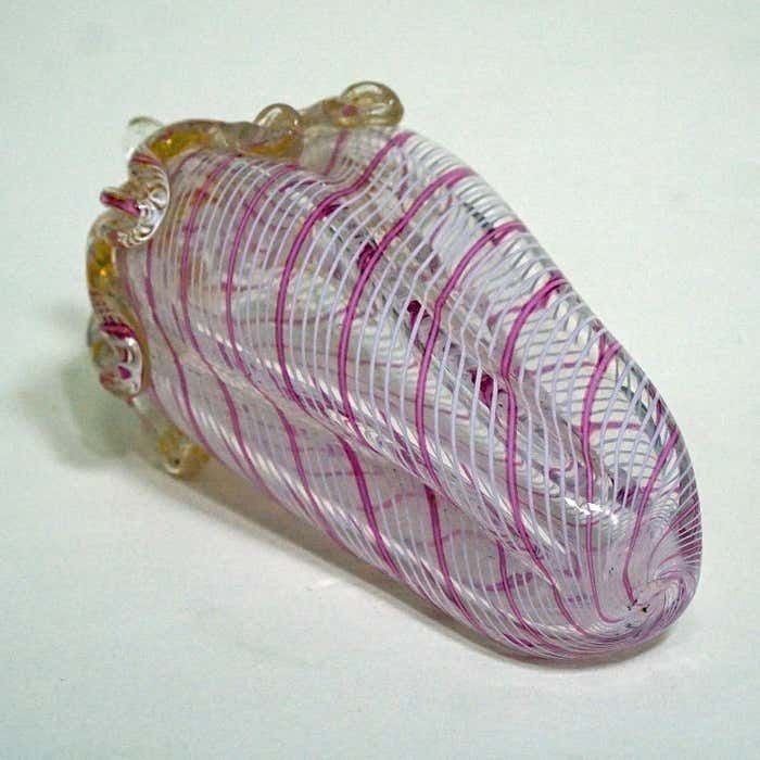 Small Murano Glass Sweet Pepper Fruit Of 'A Canne' Glass photo buy