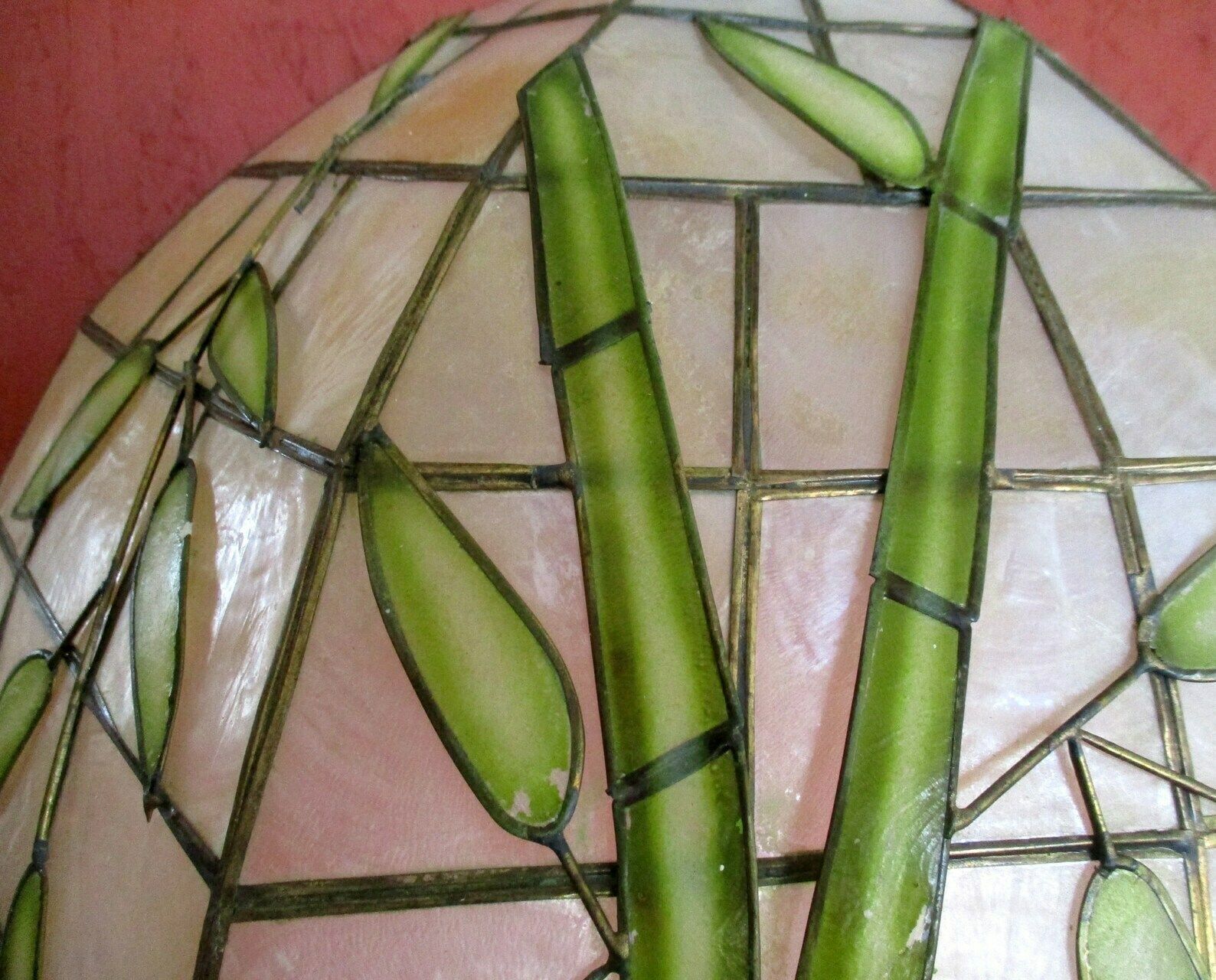 Capiz Lampshade | Capiz Shell | Vintage Lampshade | Capiz Lighting | Bamboo Lampshade | Bamboo Décor | Vintage Capiz | Pendant Lampshade photo furniture