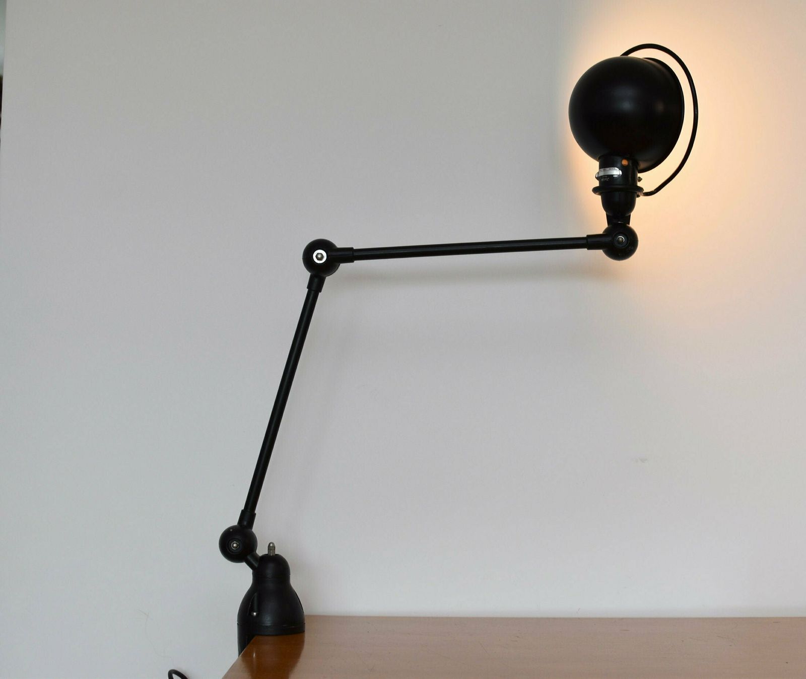 Jieldé Architectenlamp – Vintage Loft Industriële Tafellamp, Mat Zwart, Verstelbare Klem, Jaren 1980, Jean Louis Domecq photo buy