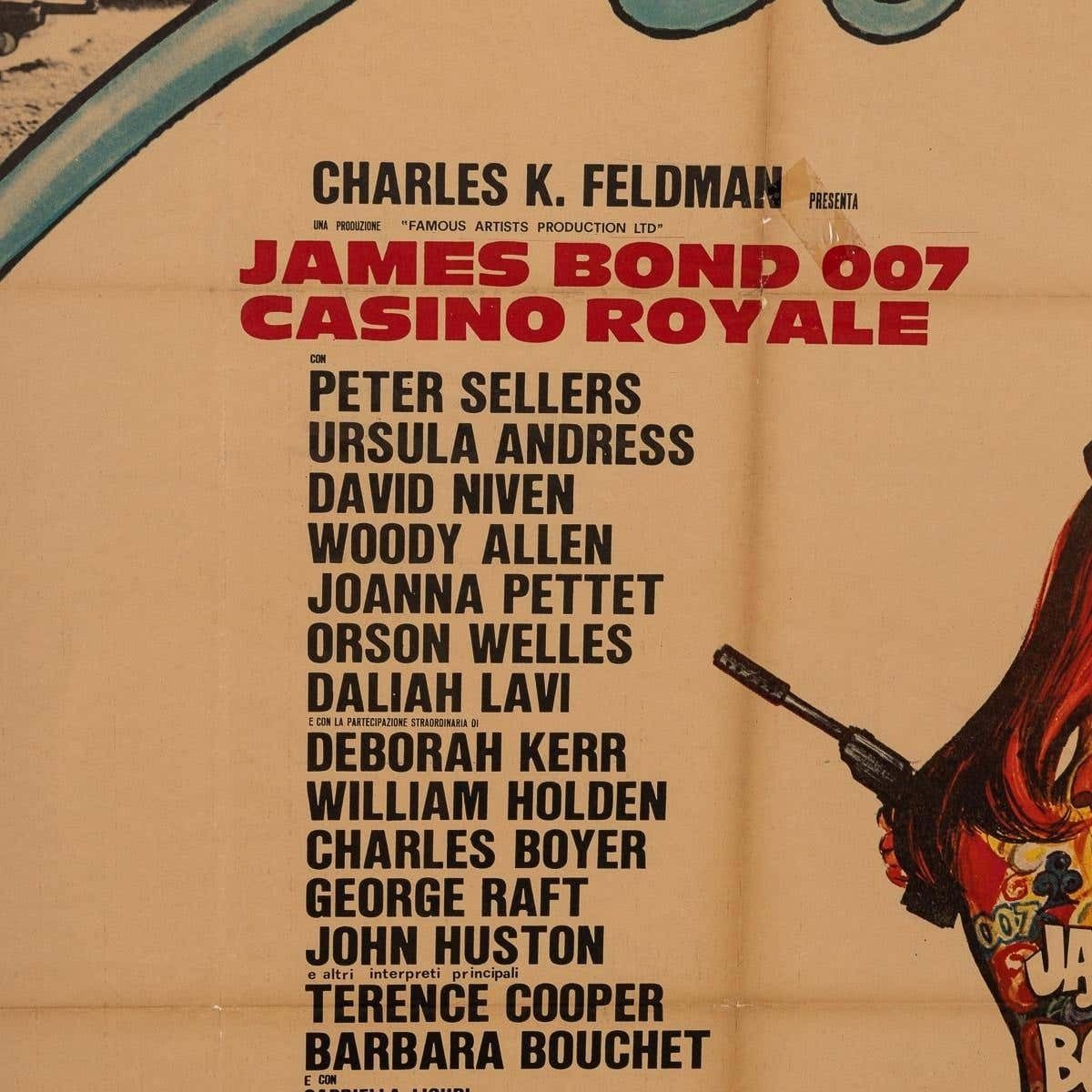 1395.0 A Framed Original James Bond 007 'Casino Royale' Film Poster, C.1967 photo