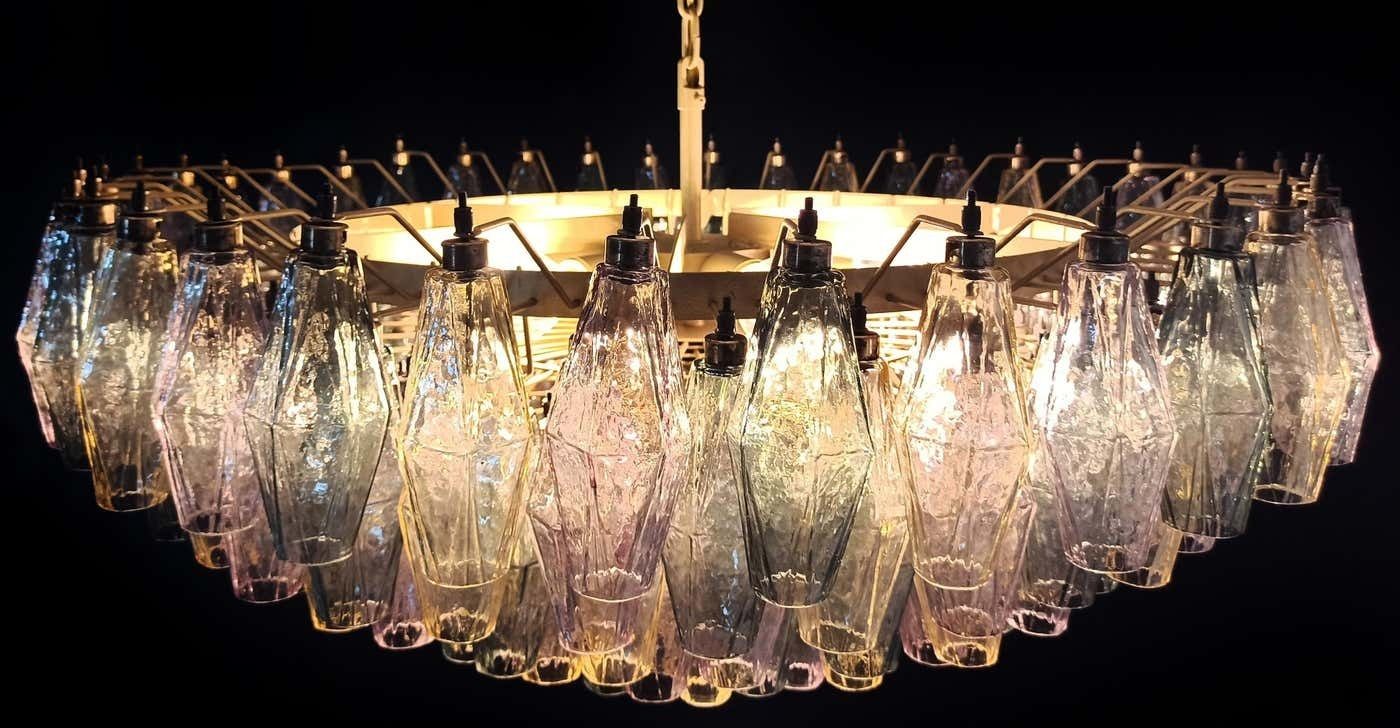 Big And Amazing Murano Glass Chandeliers   185 Multicoloured Glasses photo vintage