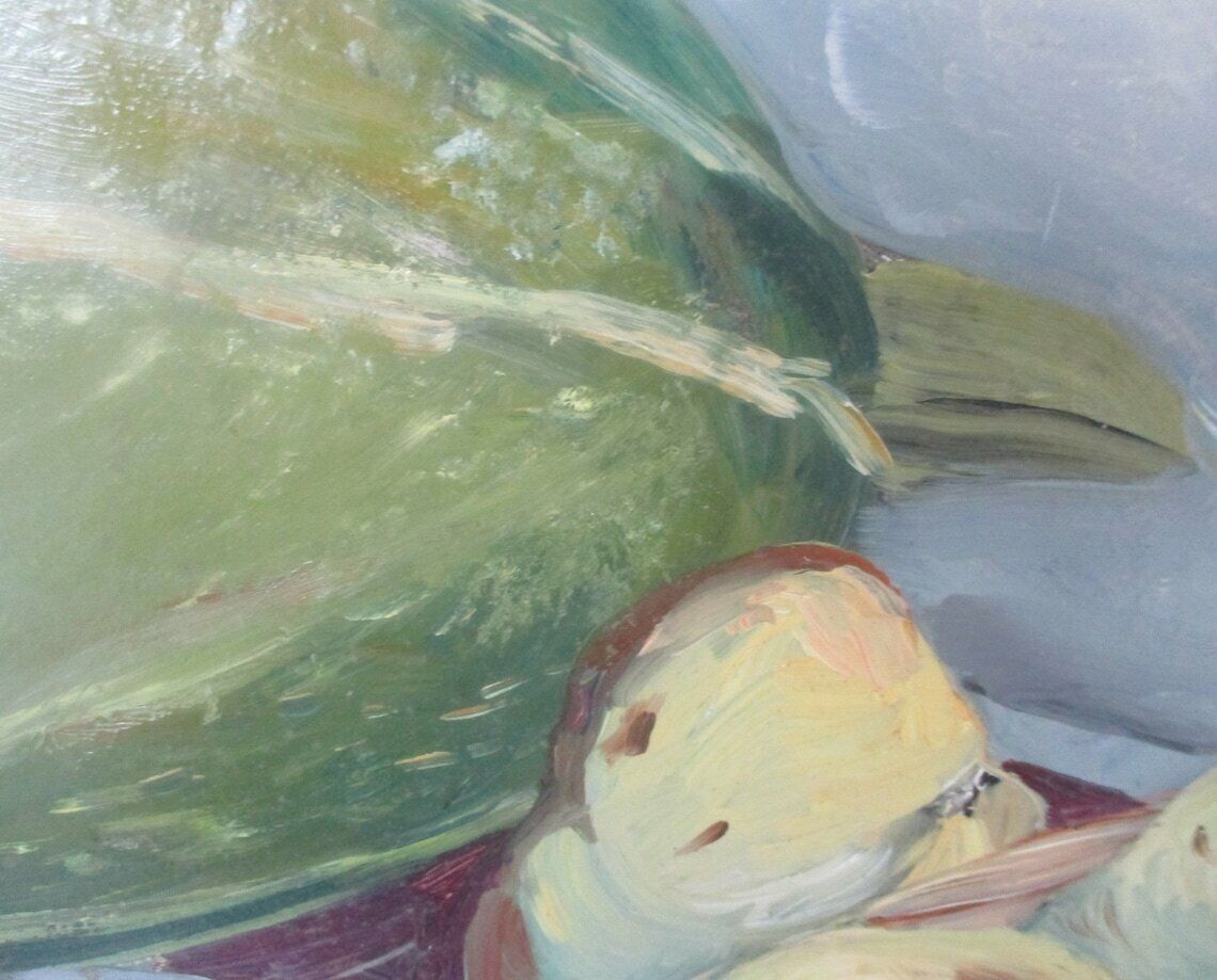 Original Oil Painting | Fruit Still Life | Unframed Oil Painting | British Contemporary Art photo 128.0