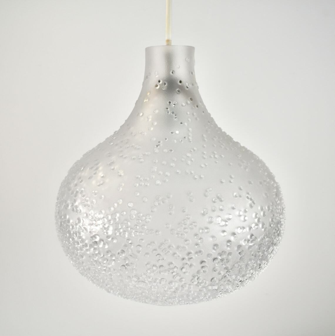 Peill And Putzler Patmos Hanglamp – Mid Century Modern Plafondlamp, Helder Glas, Duits Design, Ca. Jaren 1970 photo buy