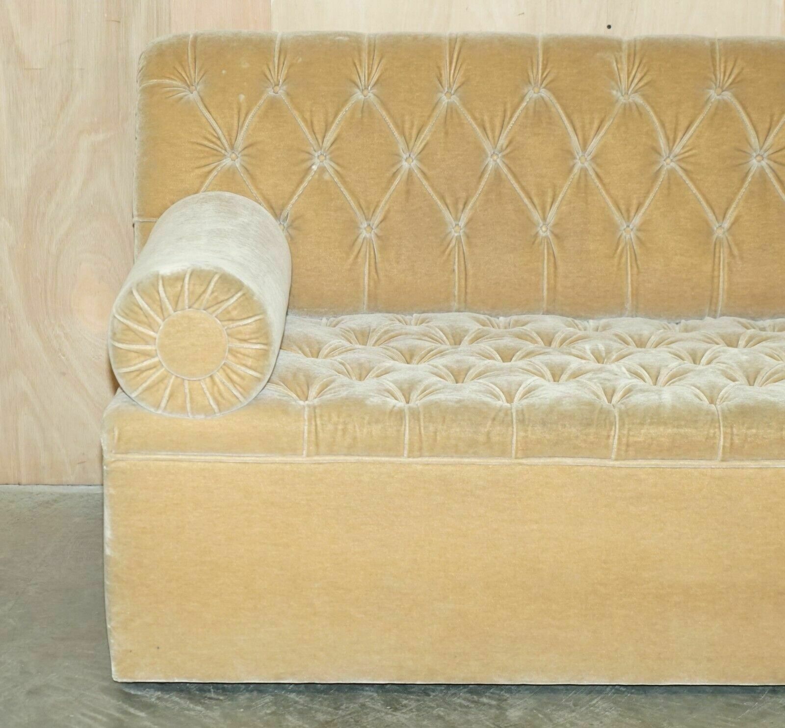 Owned By Madonna Luxury George Smith Bolster Mohair Velvet Chesterfield Sofa photo 12000.0