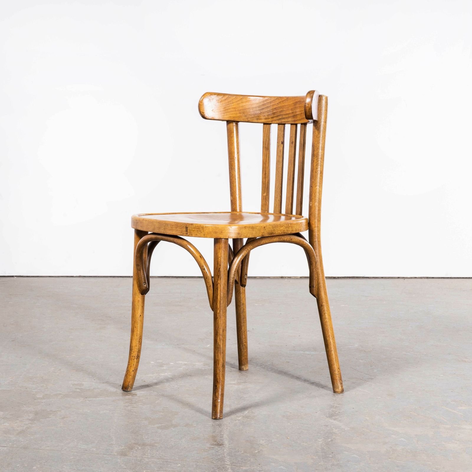 1950’s Luterma Honey Beech Bentwood Dining Chair – Set Of Four photo vintage