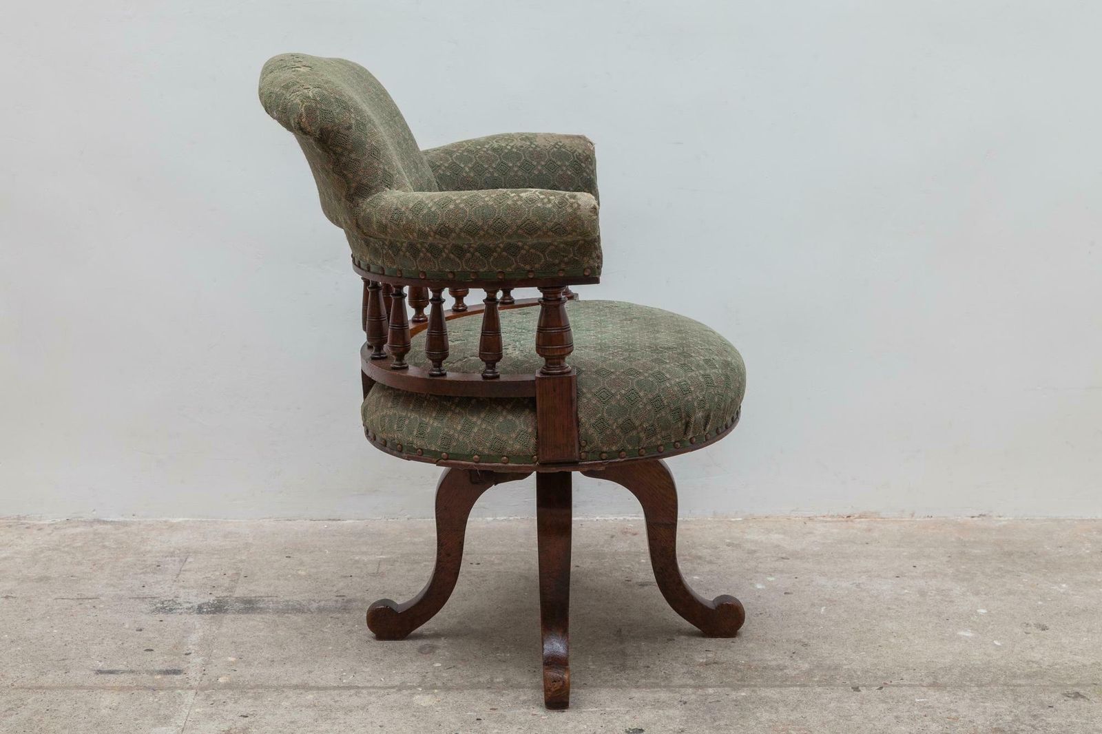 Antique Desk Swivel Captains Chair photo Furniture