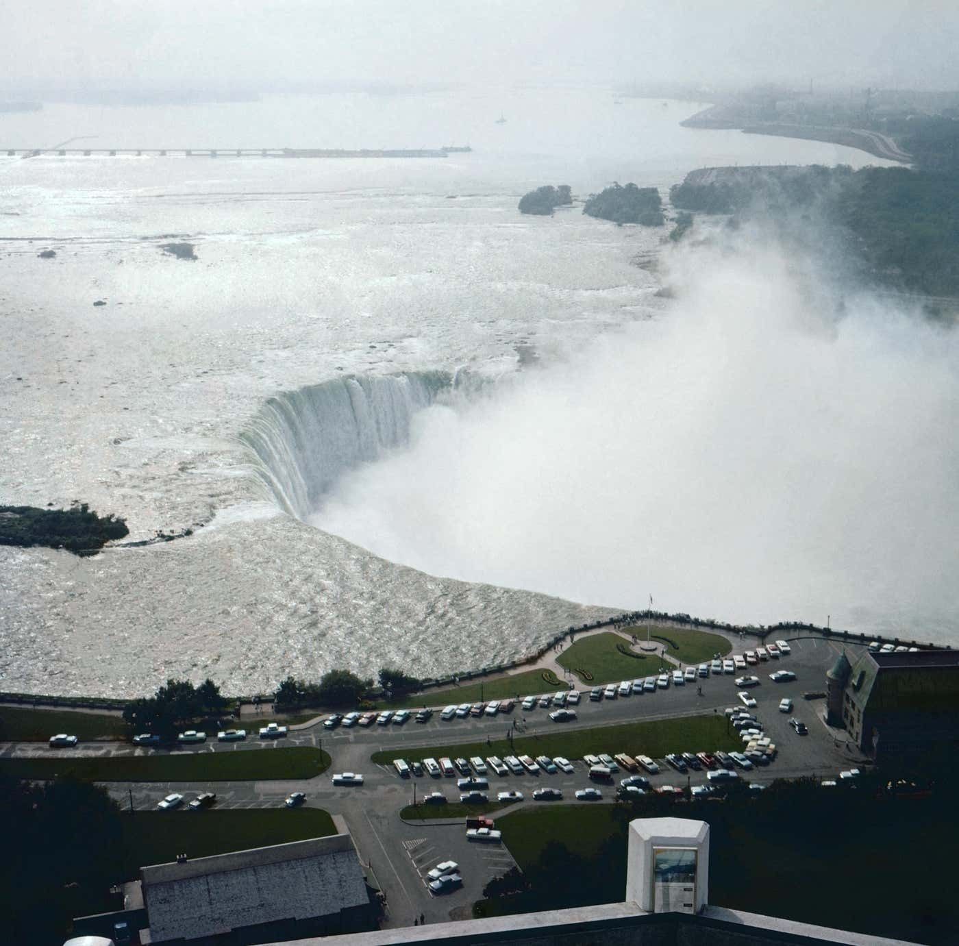 View From Burning Springs Observation Tower To Niagara Falls, USA/Canada 1962