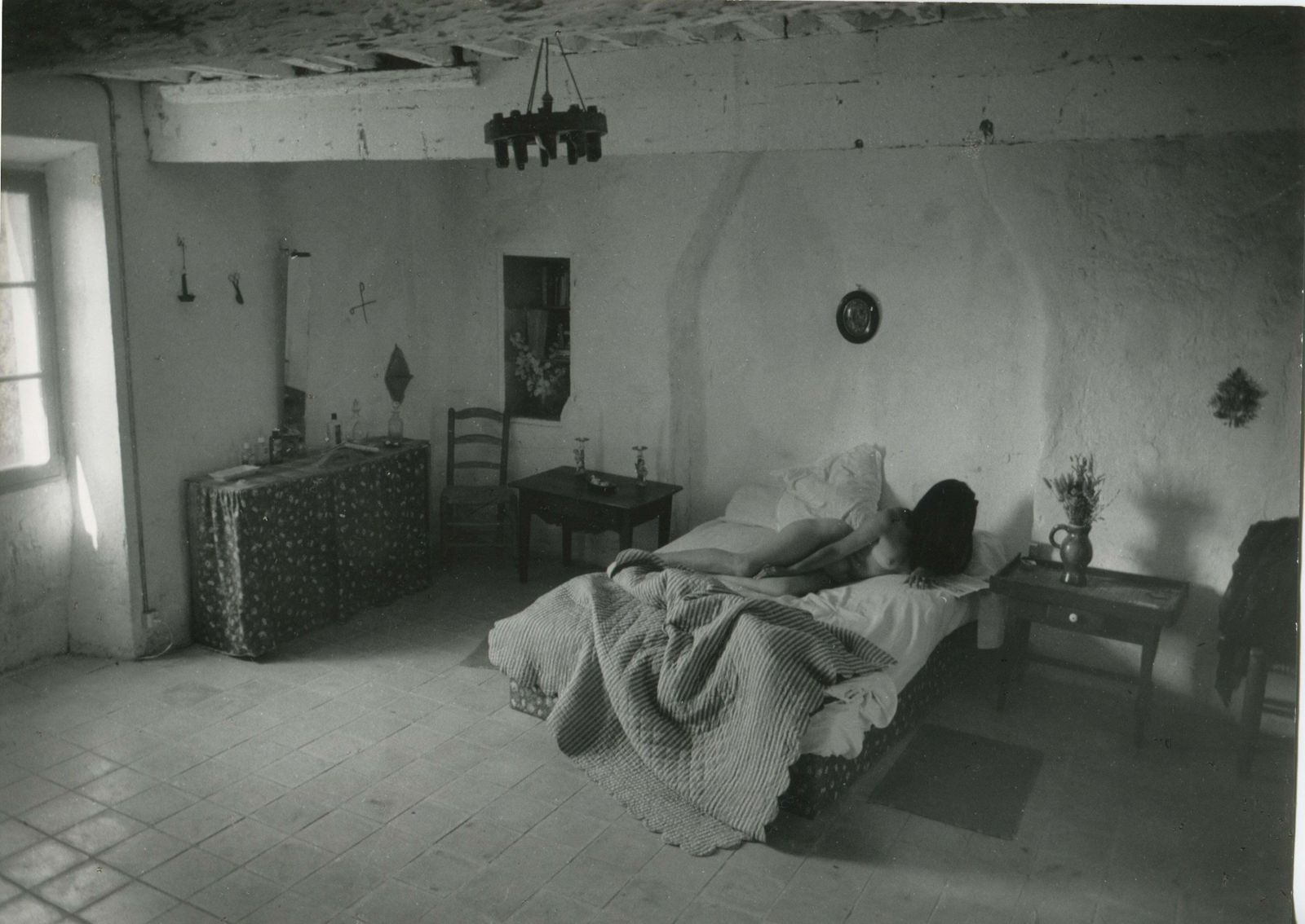 Willy Ronis Female Nude In Bed, Gordes
