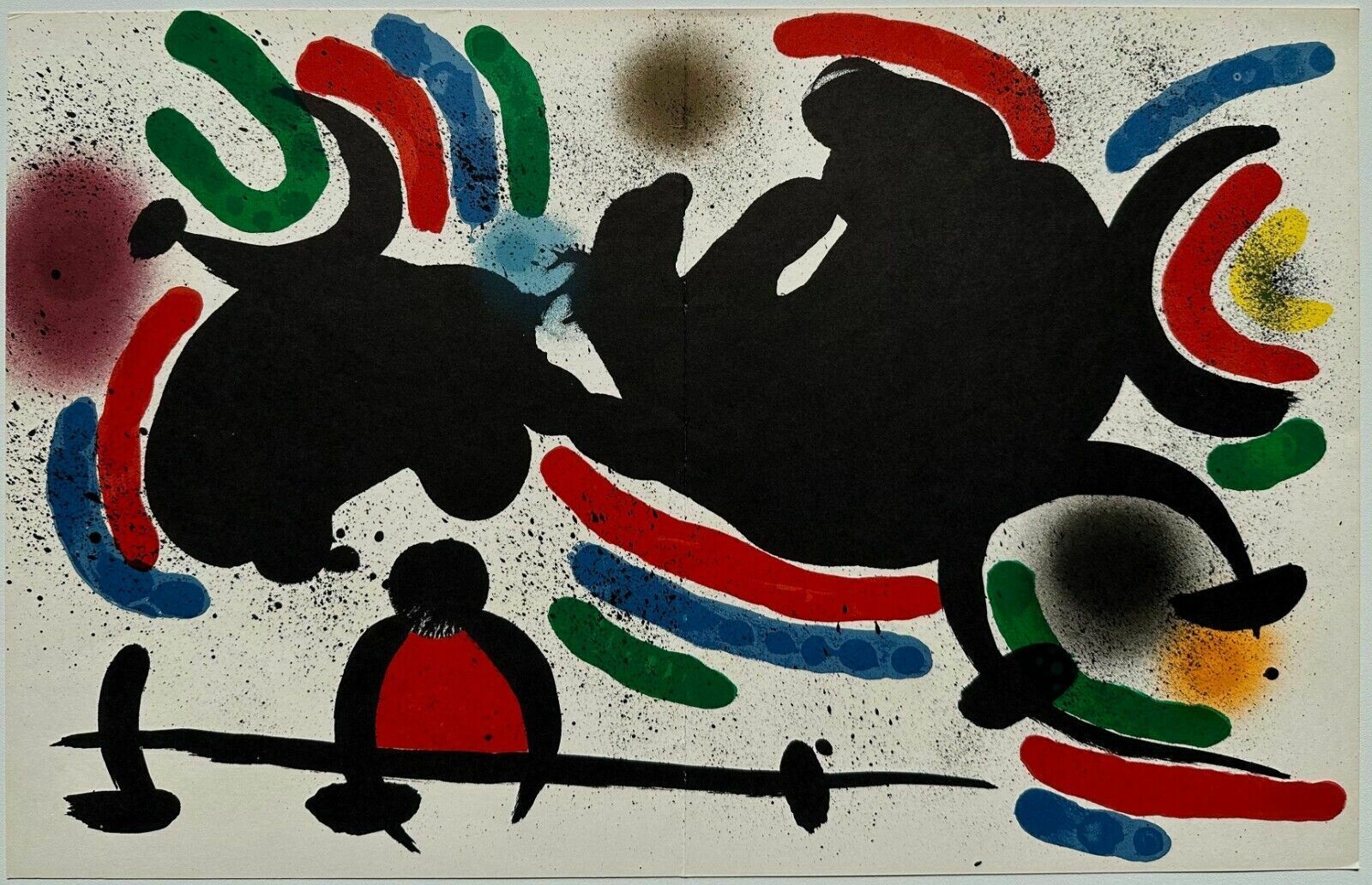 Miro Lithograph   Original Lithograph Printed By Mourlot 1972 Maeght 860