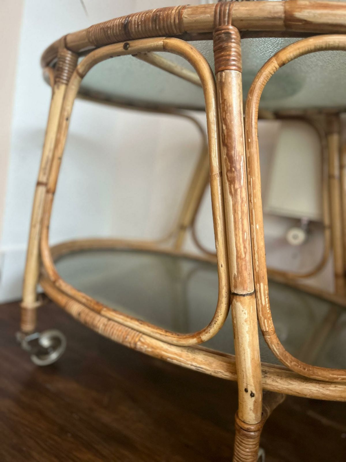 Mid Century Bamboo Bar Cart By Angraves photo 220.0