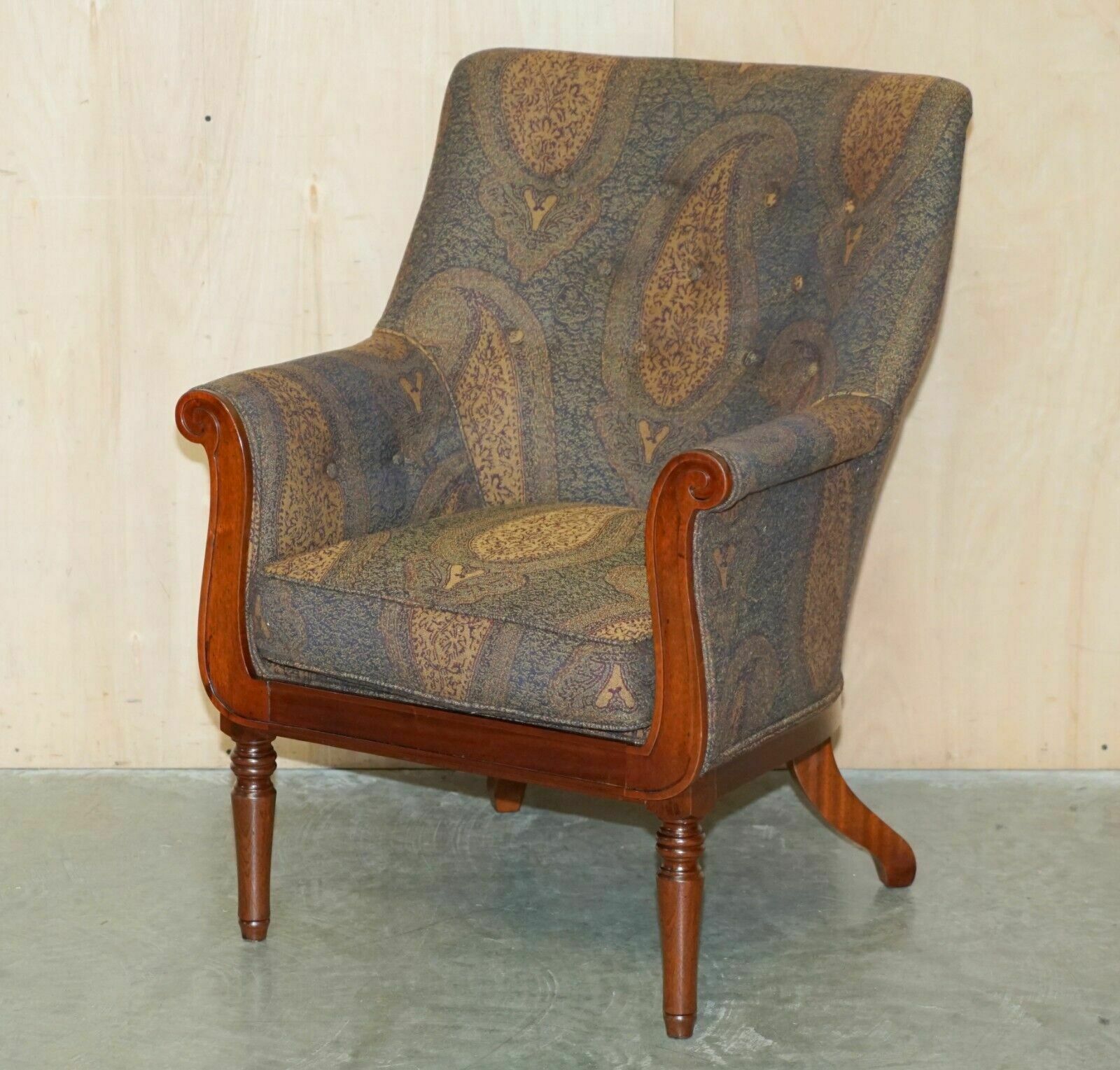 Pair Of George Smith William IV Library Armchairs Unique Upholstery photo Furniture