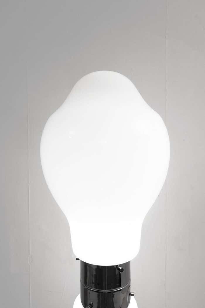 Mid Century Modern Floor Lamp Brillio By Carlo Nason For Mazzega, Italy 1970s photo Lighting