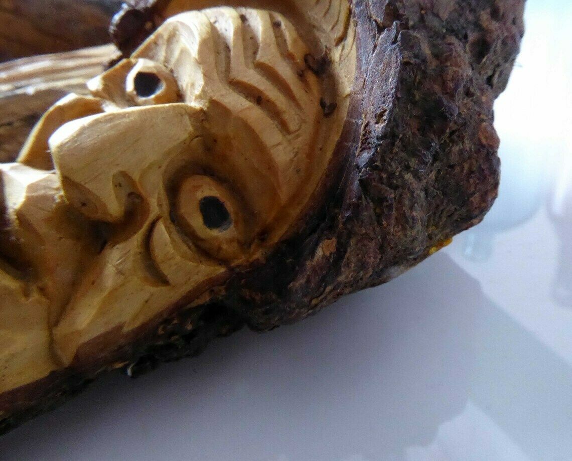 photo for sale Vintage Carved Wooden Bottle Stopper | Novelty Character Bottle Stoppers