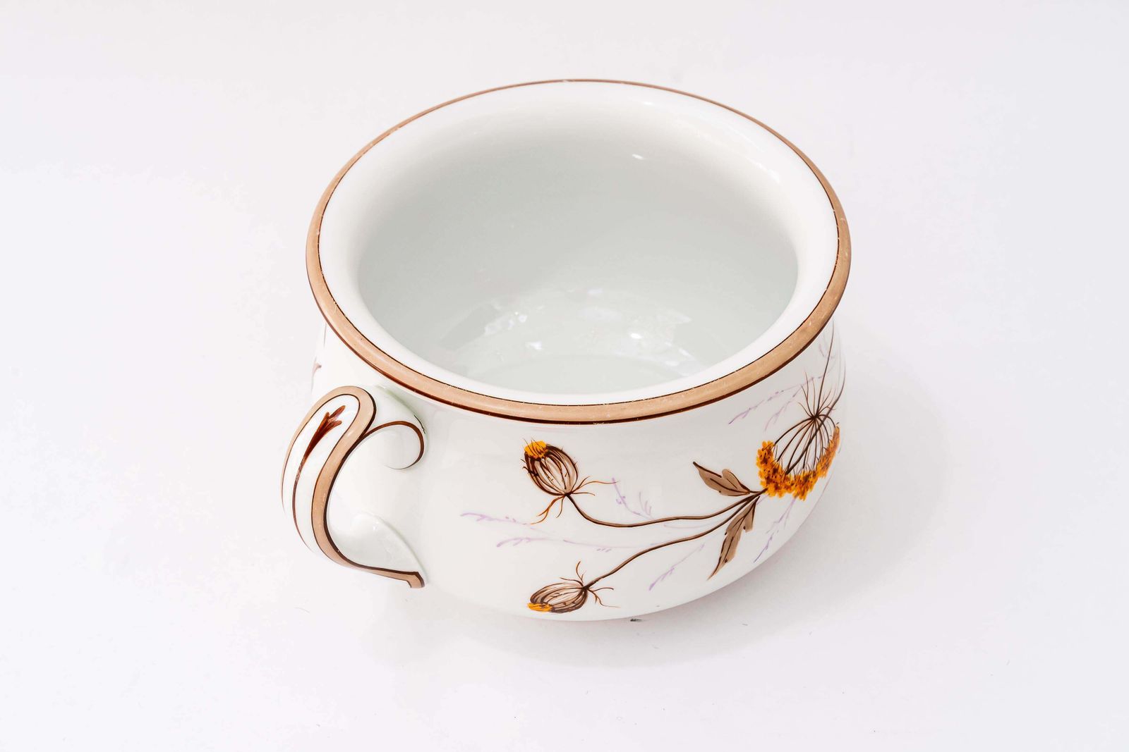 Art Deco Porcelain Pot Hand Painted Germany Around 1930s photo for sale