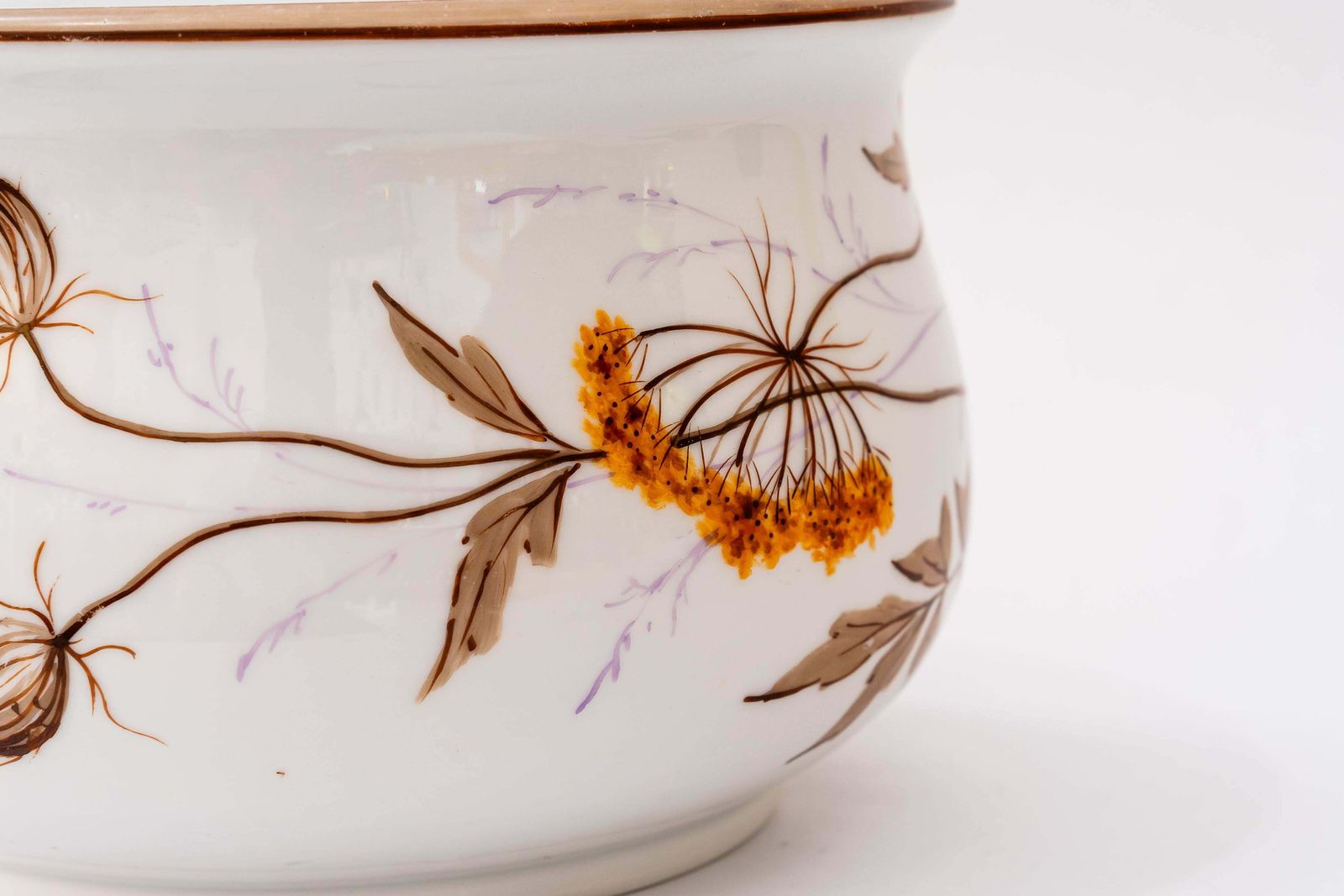 Art Deco Porcelain Pot Hand Painted Germany Around 1930s photo 317.0