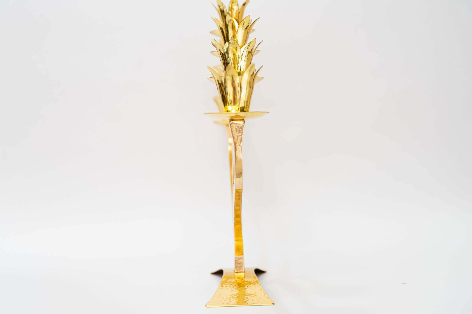 Big, Massive And Hammered Jewish Candelabra For 7 Candles photo buy