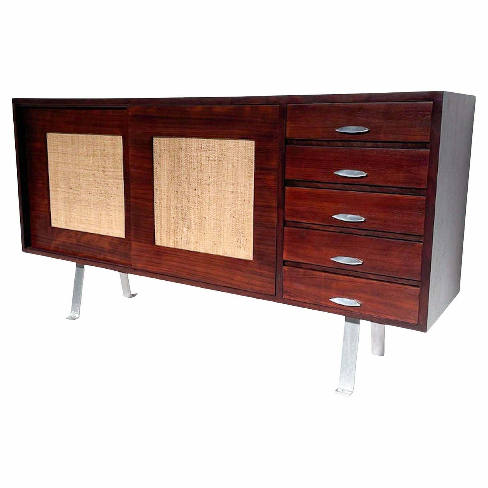 Mid Century Modern Italian Wooden Sideboard, 1960s