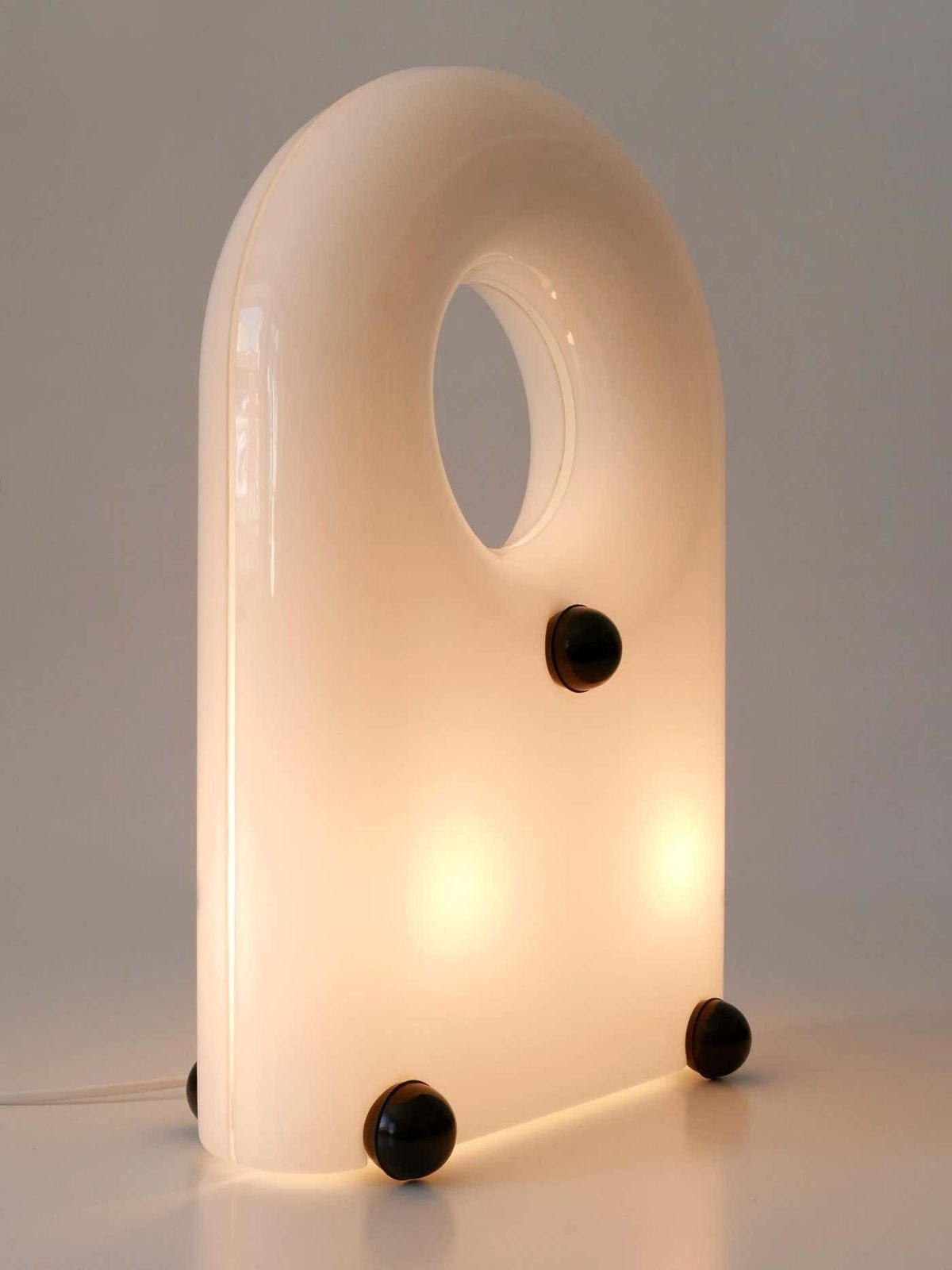 Extremely Rare Lucite Table Lamp Or Floor Light By Elio Martinelli 1969 Italy photo furniture