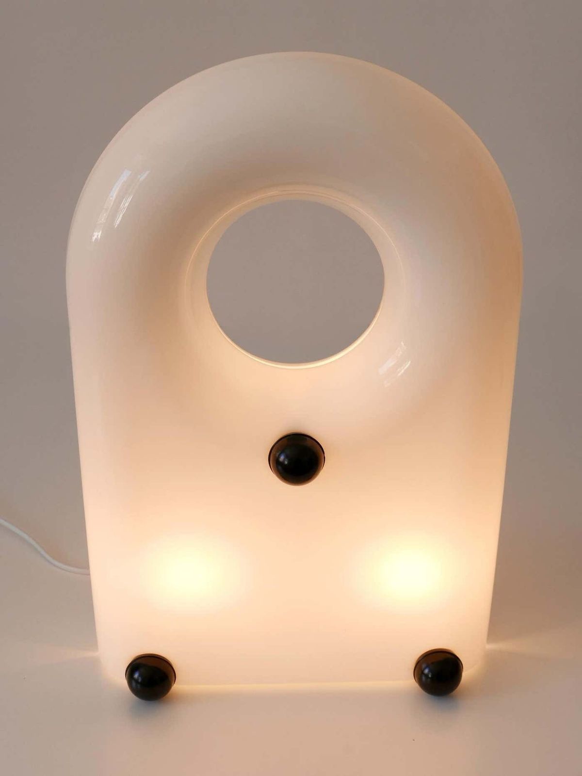 Extremely Rare Lucite Table Lamp Or Floor Light By Elio Martinelli 1969 Italy photo vintage