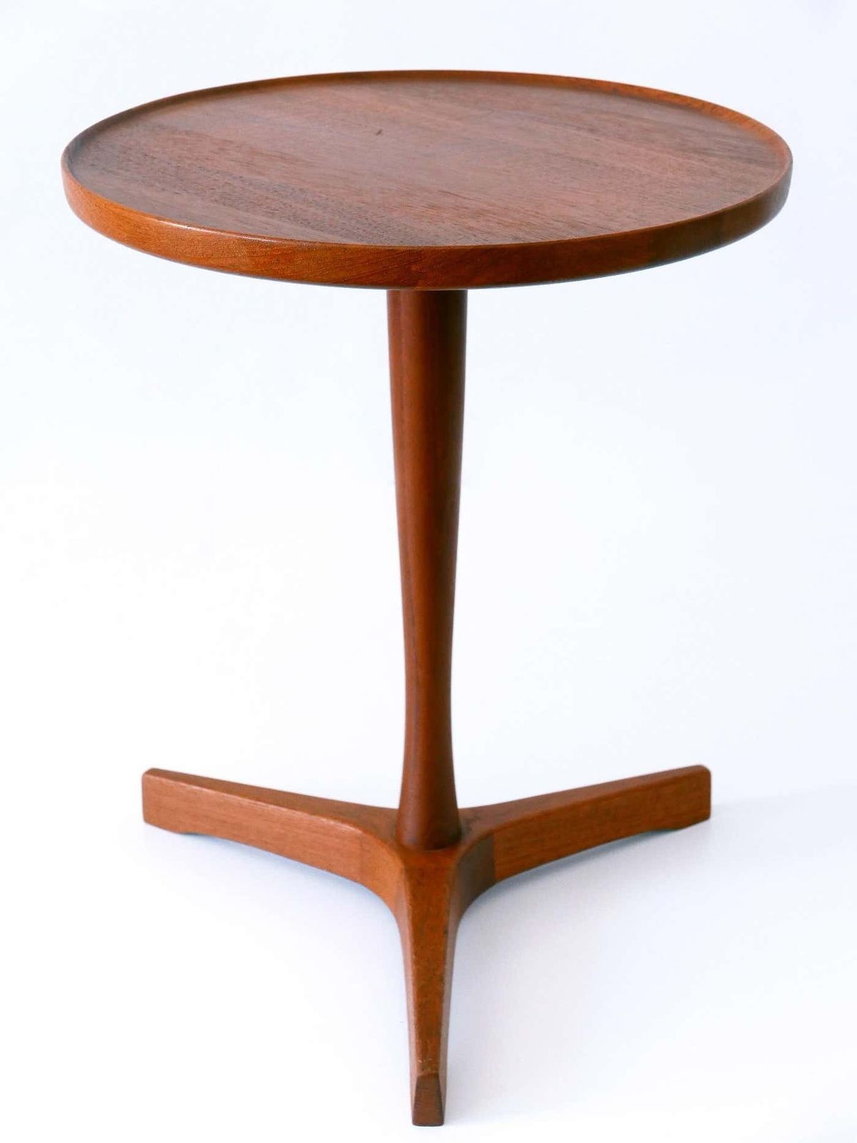 Elegant Mid Century Modern Teak Side Table By Hans C. Andersen For Artek 1960s photo furniture