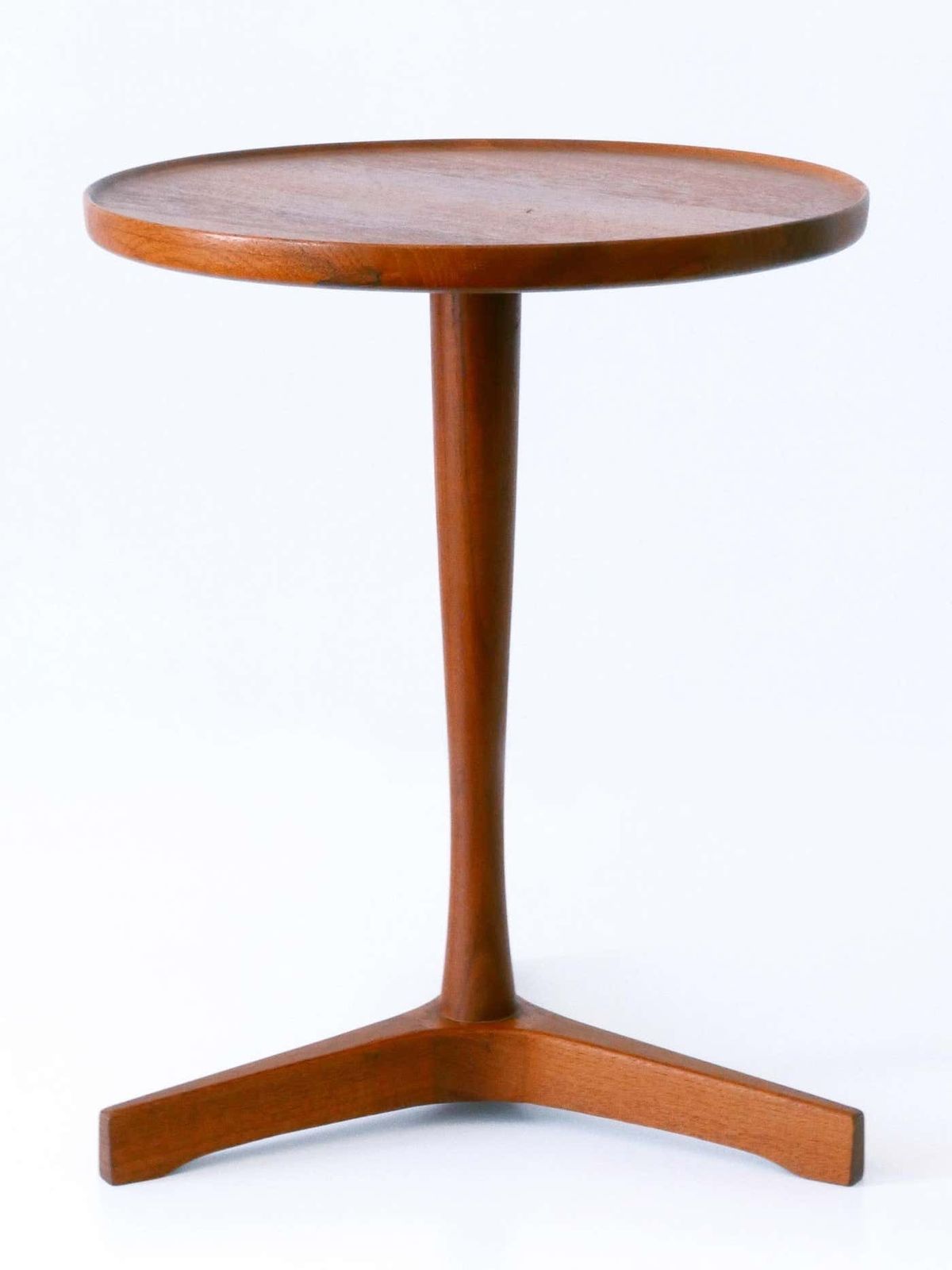 Elegant Mid Century Modern Teak Side Table By Hans C. Andersen For Artek 1960s photo buy