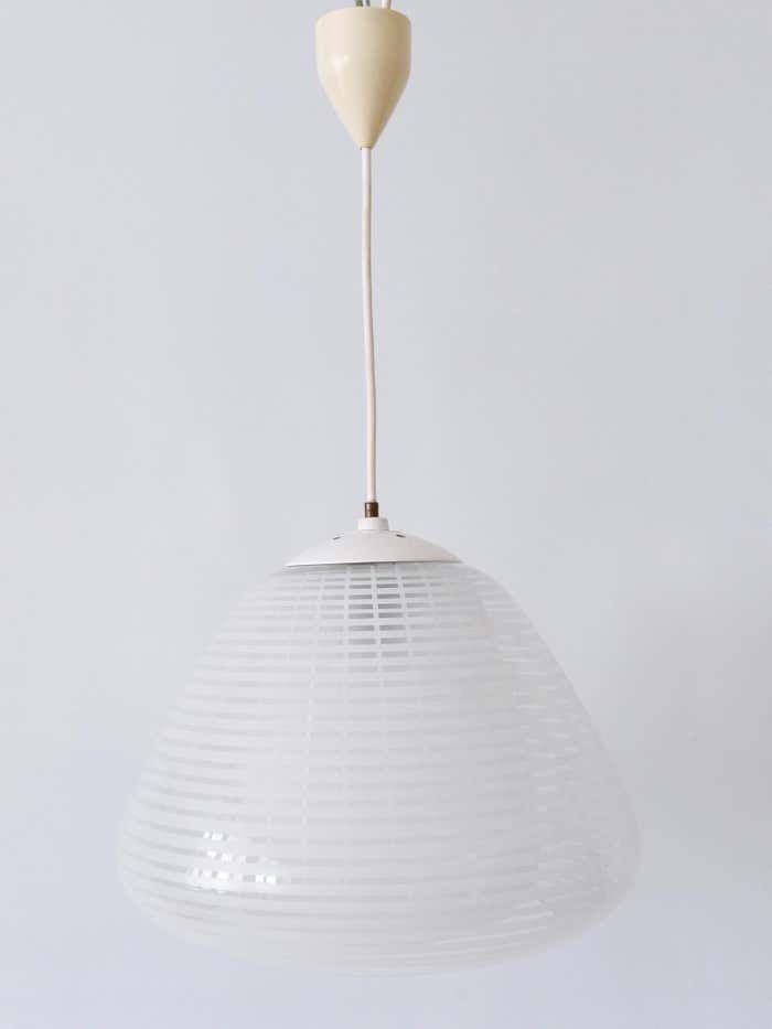 Rare Mid Century Pendant Lamp "München" By Wilhelm Wagenfeld For Peill & Putzler photo for sale