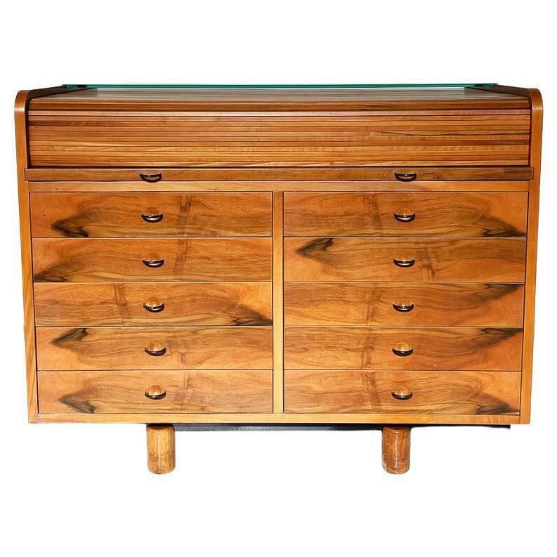 Mid Century Modern Desk Table By Gianfranco Frattini For Bernini, Italy, 1960s