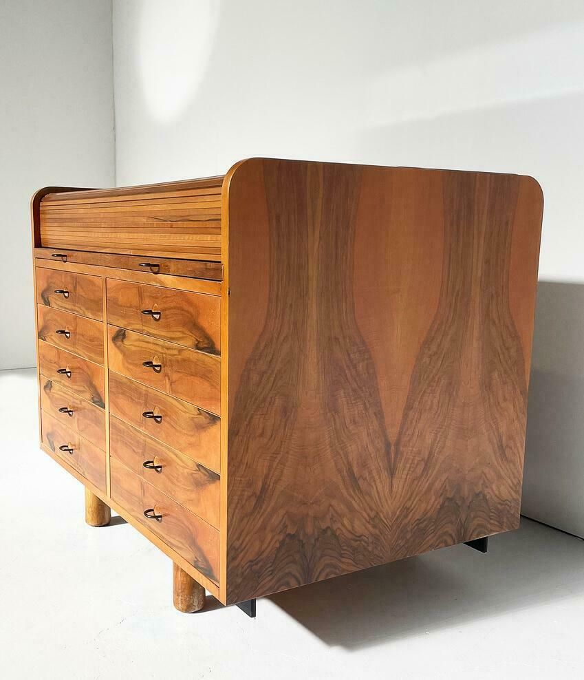 Mid Century Modern Desk Table By Gianfranco Frattini For Bernini, Italy, 1960s photo furniture