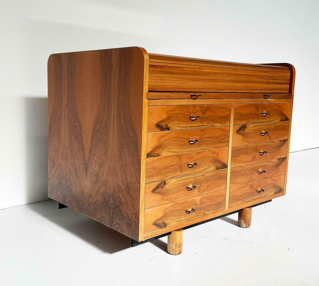 Mid Century Modern Desk Table By Gianfranco Frattini For Bernini, Italy, 1960s photo for sale