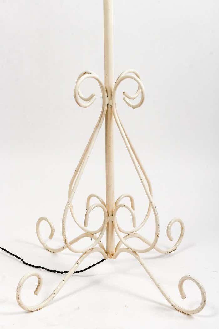 Floor Lamp In Painted Wrought Iron By Maison R.Gleizes, 1950 1960 Design photo buy