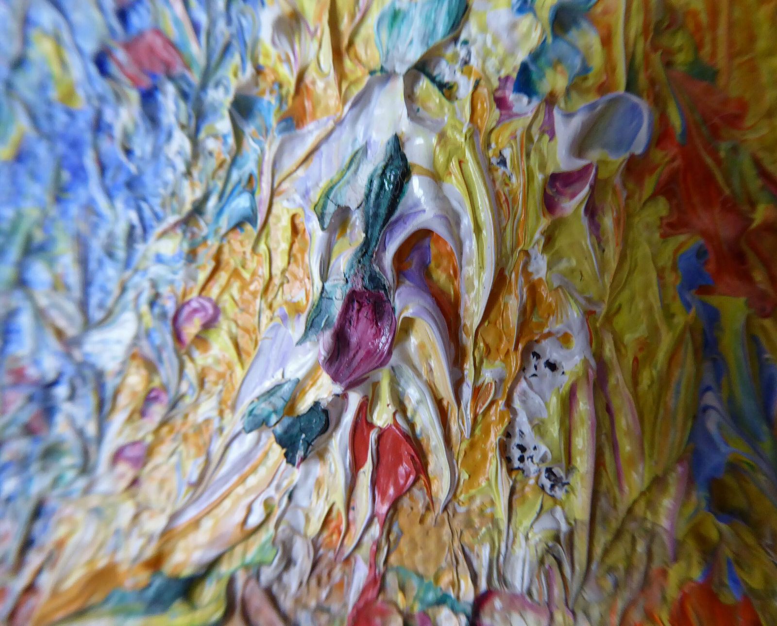 Madeleine Clavier Original Expressionist Oil Painting | 20th Century French Art | Oil On Canvas | Modern Art photo vintage