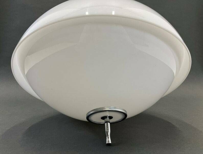 Meblo For Guzzini Space Age Pendant Lamp/An Extremely Rare Lamp/Yugoslavia From 1970's/Mcm Lighting/Ceiling Lamp/Meblo Retro Lamp photo for sale