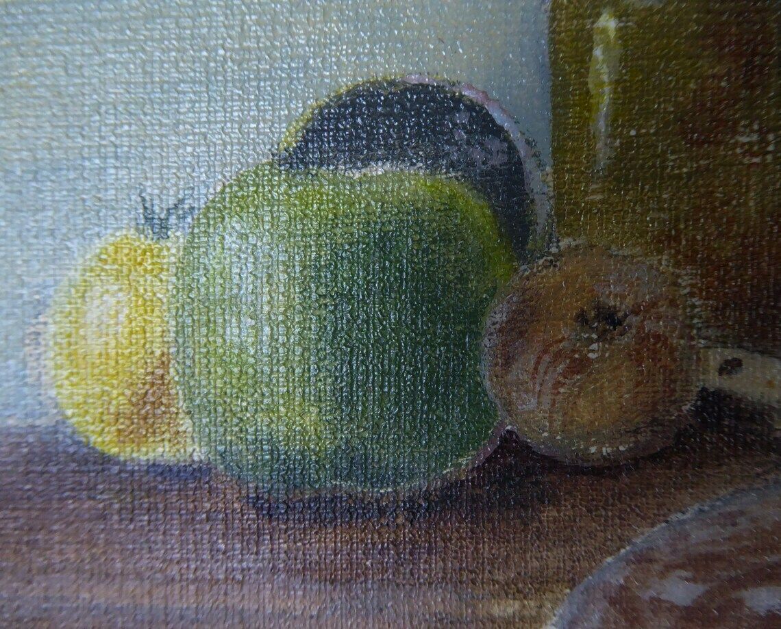 Original Acrylic Painting   Vintage Still Life Painting   Unframed Oil Painting   British Modern Contemporary Art photo 62.0
