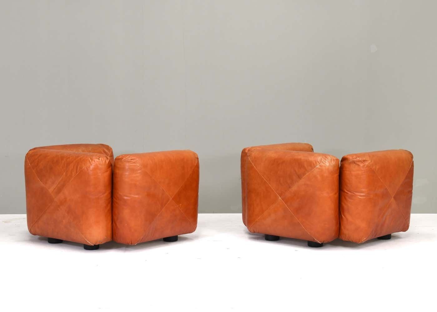 Mario Marenco Lounge Armchairs Model Marius&Marius By Arflex, Italy – Circa 1970 photo vintage